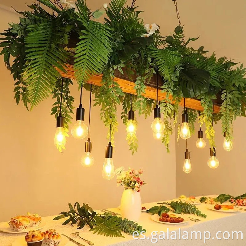 Elegante luz de lámpara LED grande para decoración de restaurantes y jardines